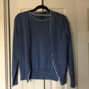 Brooks Brothers cornflower blue sweater set